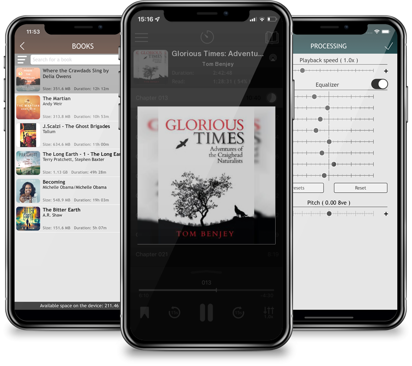 Audiobook Glorious Times: Adventures of the Craighead Naturalists by Tom Benjey