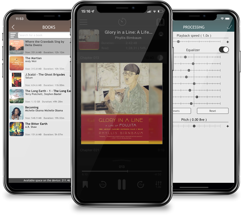 Audiobook Glory in a Line: A Life of Foujita--the Artist Caught Between East and West by Phyllis Birnbaum