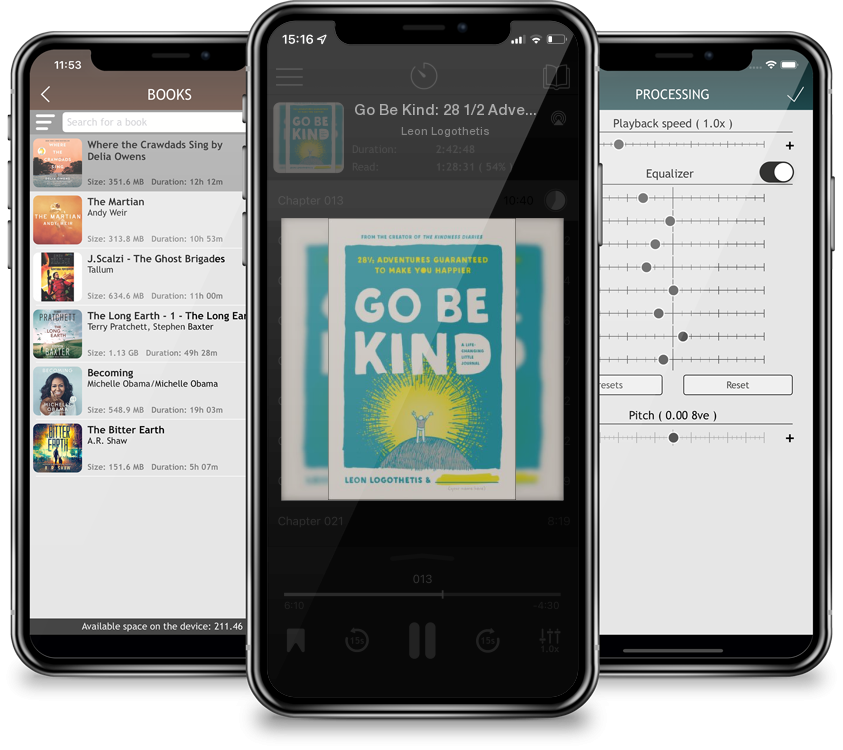 Audiobook Go Be Kind: 28 1/2 Adventures Guaranteed to Make You Happier by Leon Logothetis