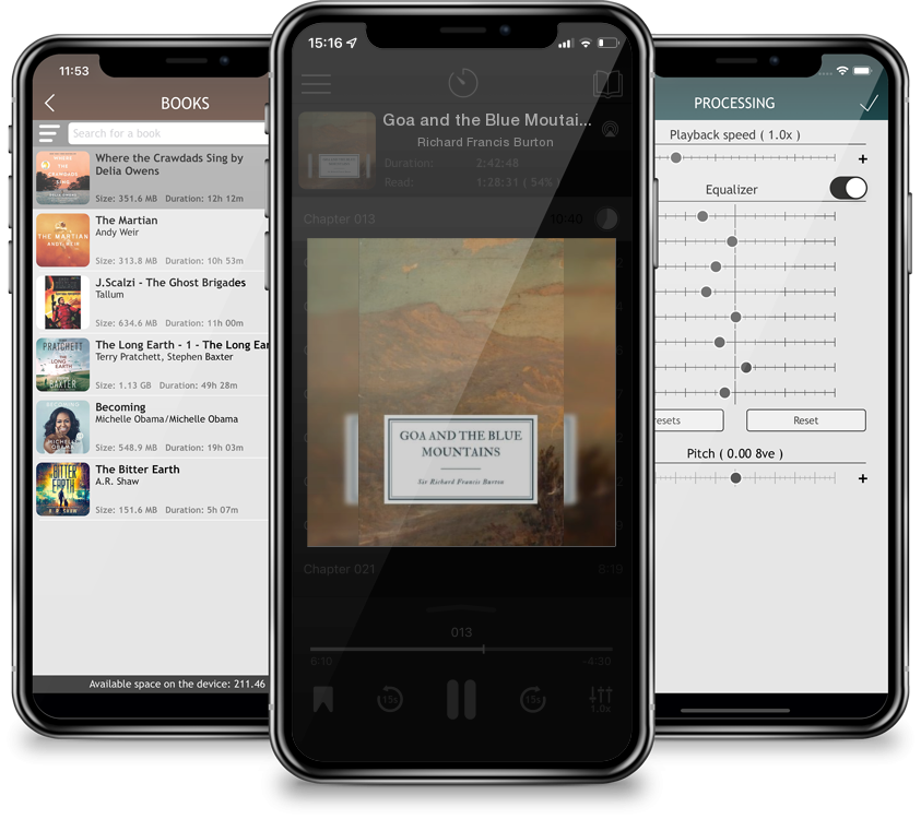 Audiobook Goa and the Blue Moutains by Richard Francis Burton