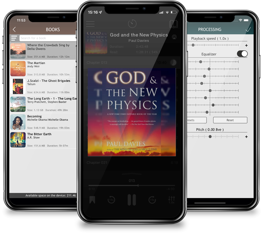 Listen God and the New Physics by Paul Davies in MP3 Audiobook Player for free