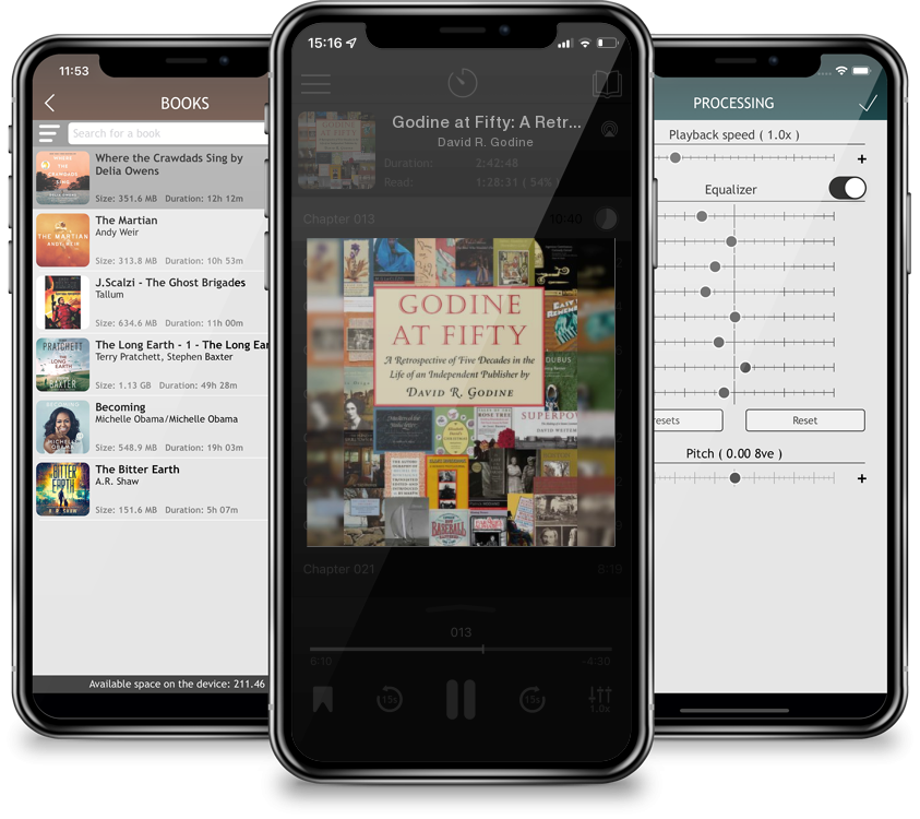 Audiobook Godine at Fifty: A Retrospective of Five Decades in the Life of an Independent Publisher by David R. Godine