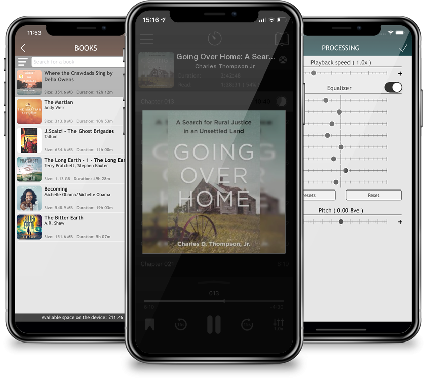 Audiobook Going Over Home: A Search for Rural Justice in an Unsettled Land by Charles Thompson Jr