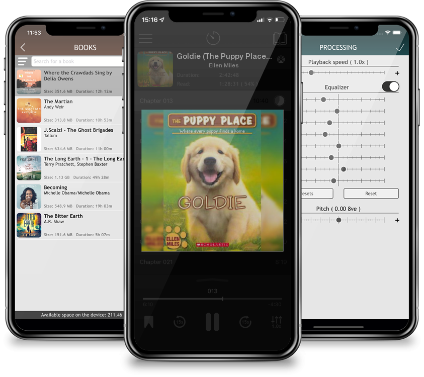 Audiobook Goldie (The Puppy Place #1) by Ellen Miles