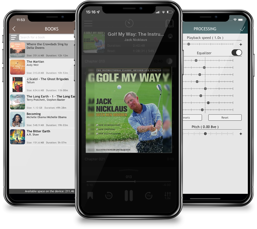 Listen Golf My Way: The Instructional Classic, Revised and Updated by Jack Nicklaus in MP3 Audiobook Player for free