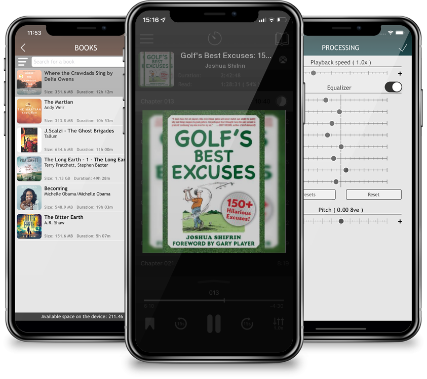 Listen Golf's Best Excuses: 150 Hilarious Excuses Every Golf Player Should Know by Joshua Shifrin in MP3 Audiobook Player for free