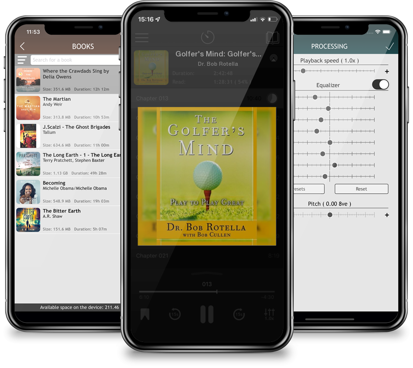 Listen Golfer's Mind: Golfer's Mind by Dr. Bob Rotella in MP3 Audiobook Player for free