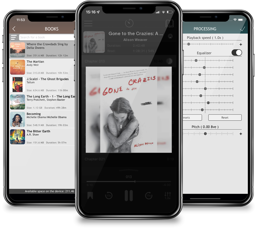 Audiobook Gone to the Crazies: A Memoir by Alison Weaver