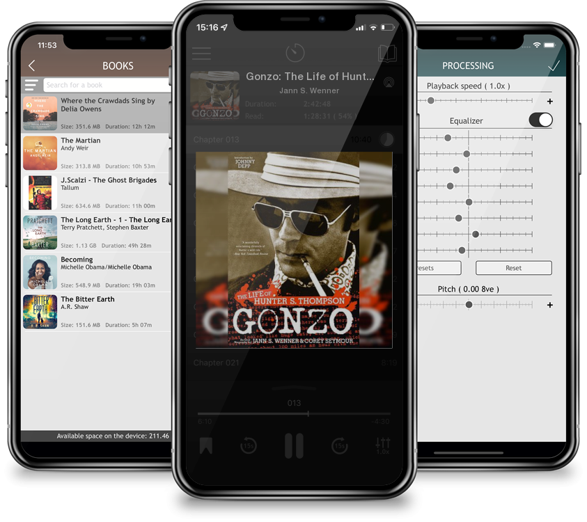 Audiobook Gonzo: The Life of Hunter S. Thompson by Jann S. Wenner