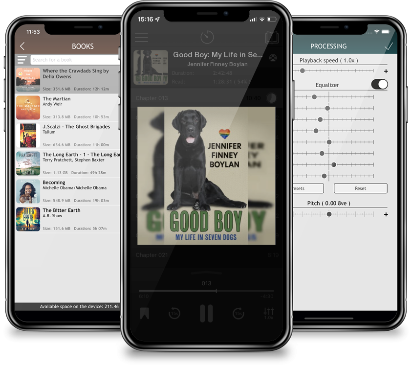 Listen Good Boy: My Life in Seven Dogs (Large Print / Library Binding) by Jennifer Finney Boylan in MP3 Audiobook Player for free