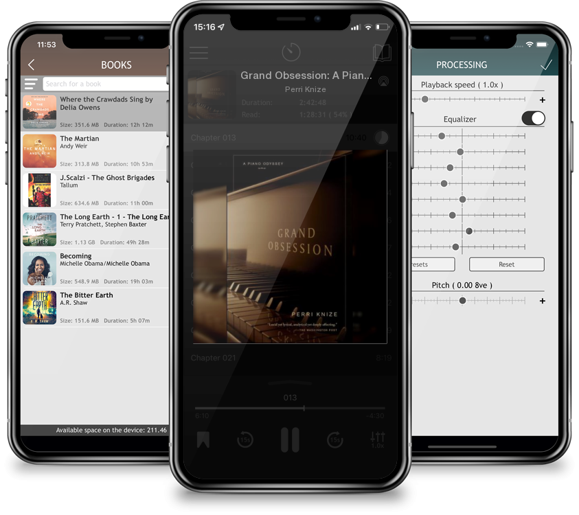 Audiobook Grand Obsession: A Piano Odyssey by Perri Knize