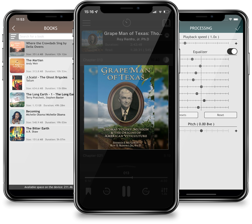 Audiobook Grape Man of Texas: Thomas Volney Munson and the origins of American viticulture by Roy Renfro, Jr. Ph.D