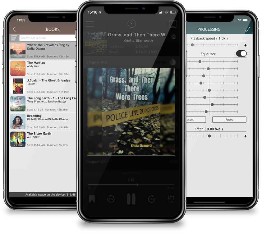 Audiobook Grass, and Then There Were Trees by Krisha Stanworth