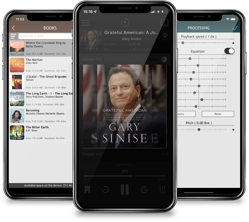 Audiobook Grateful American: A Journey from Self to Service by Gary Sinise