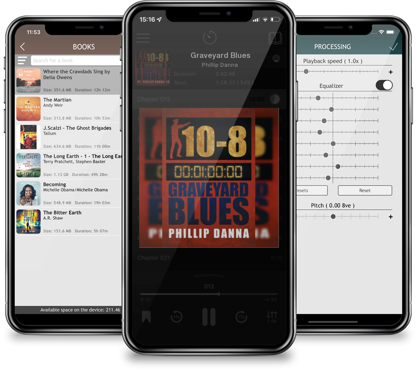 Audiobook Graveyard Blues by Phillip Danna