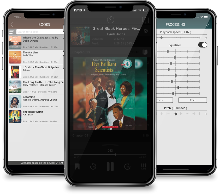 Audiobook Great Black Heroes: Five Brilliant Scientists (Scholastic Reader, Level 4): Five Brilliant Scientists (level 4) by Lynda Jones