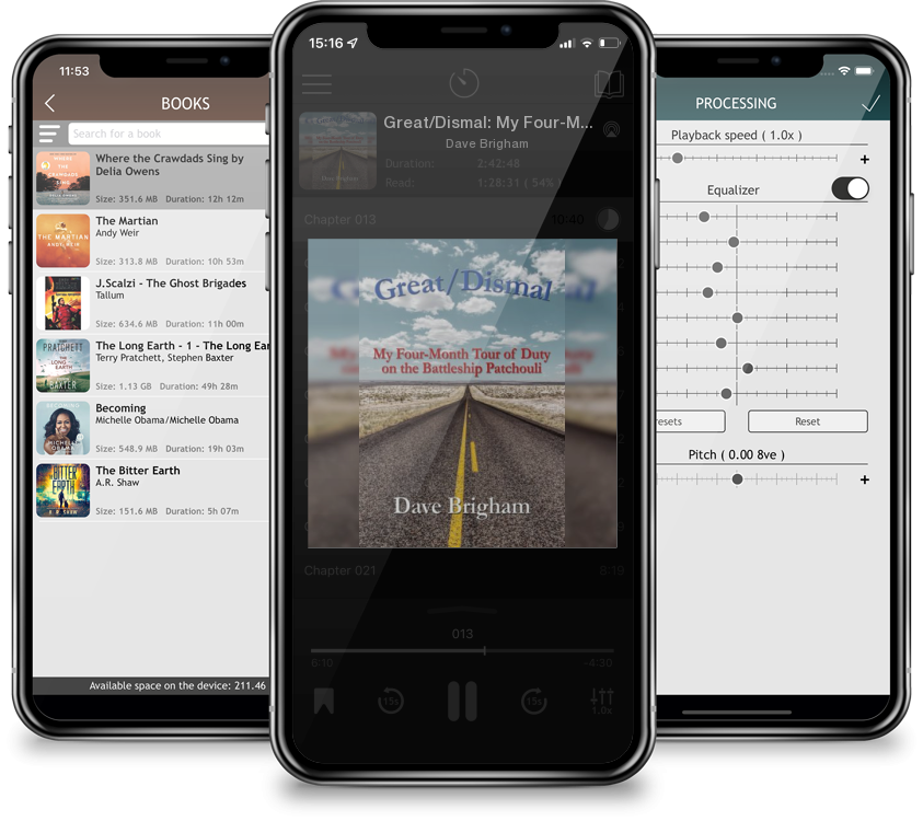 Audiobook Great/Dismal: My Four-Month Tour of Duty on The Battleship Patchouli by Dave Brigham