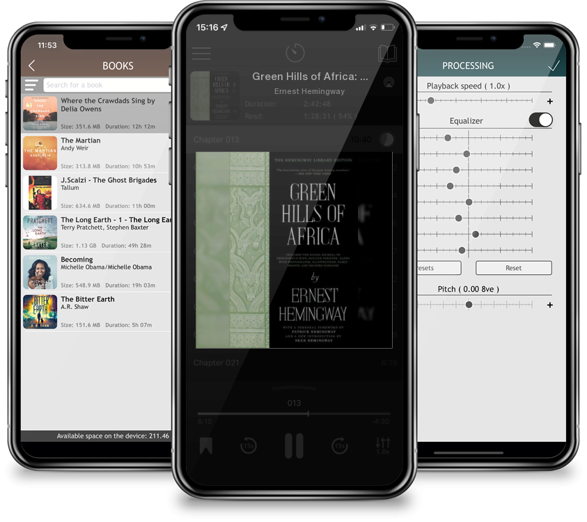 Audiobook Green Hills of Africa: The Hemingway Library Edition by Ernest Hemingway