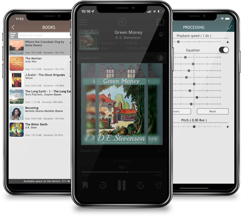 Audiobook Green Money by D. E. Stevenson