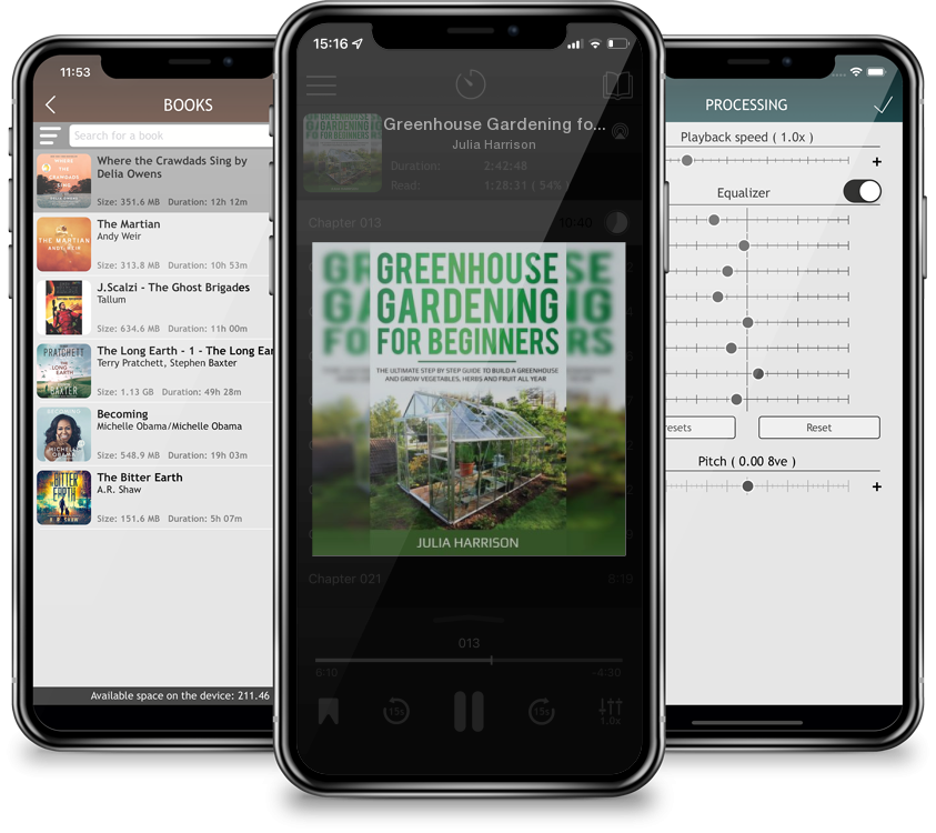 Audiobook Greenhouse Gardening for Beginners by Julia Harrison