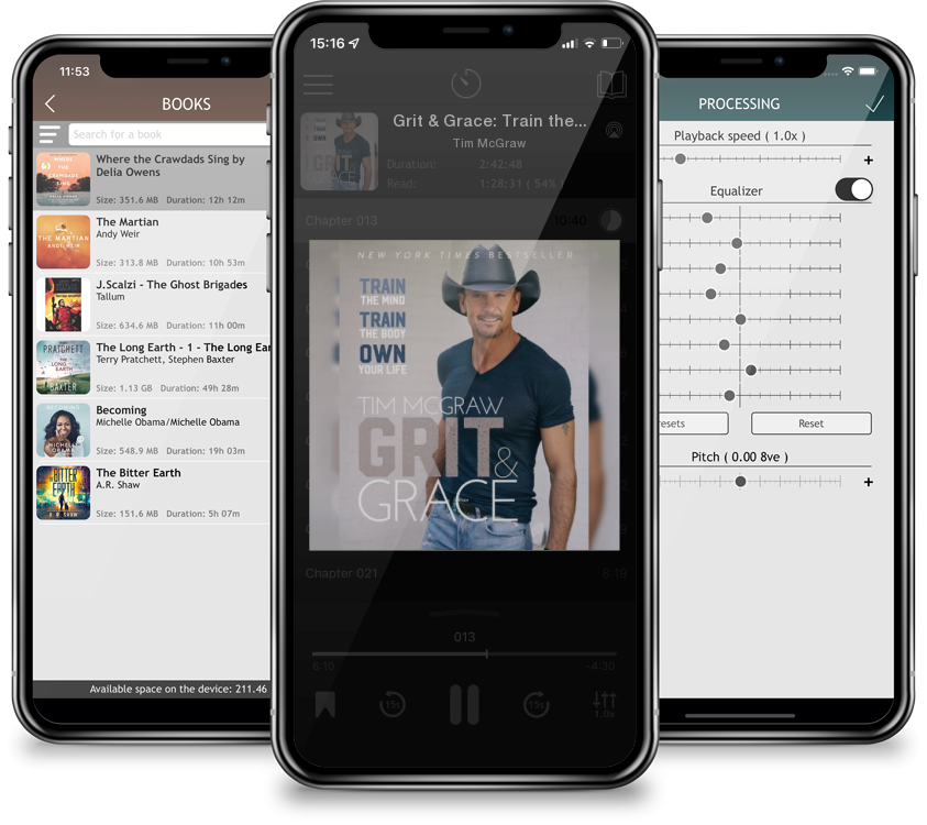 Audiobook Grit & Grace: Train the Mind, Train the Body, Own Your Life by Tim McGraw