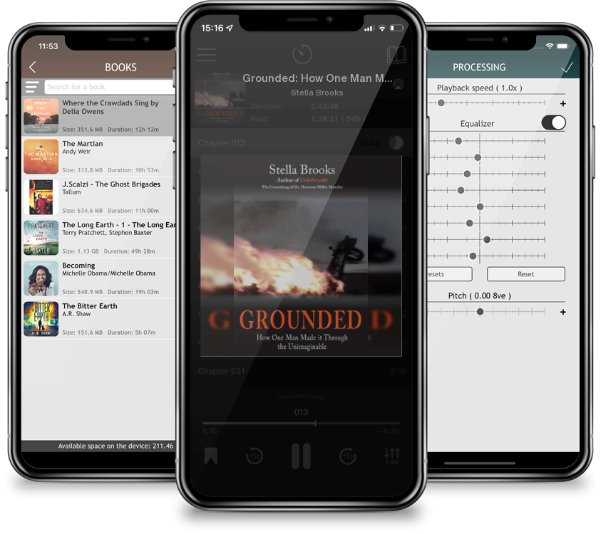 Audiobook Grounded: How One Man Made it Through the Unimaginable by Stella Brooks