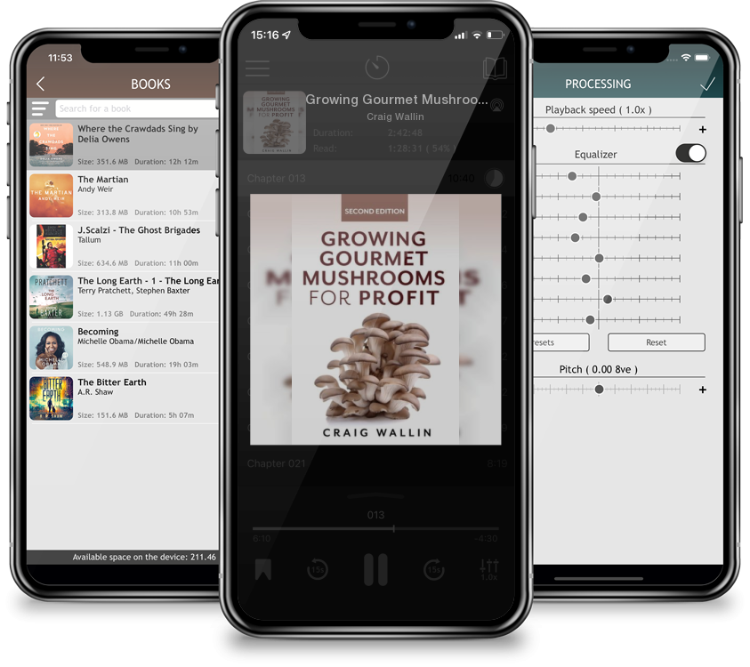 Audiobook Growing Gourmet Mushrooms for Profit by Craig Wallin