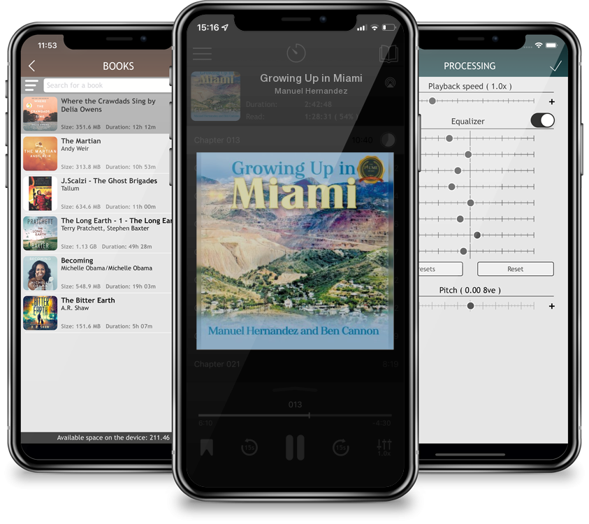 Audiobook Growing Up in Miami by Manuel Hernandez