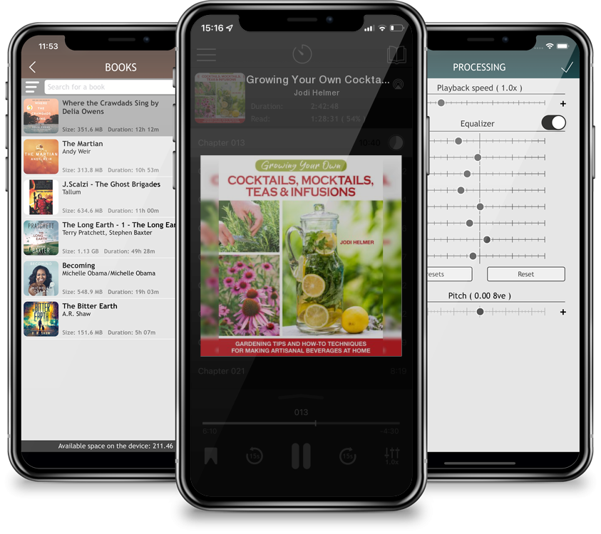 Audiobook Growing Your Own Cocktails, Mocktails, Teas & Infusions: Gardening Tips and How-To Techniques for Making Artisanal Beverages at Home by Jodi Helmer