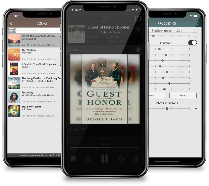 Audiobook Guest of Honor: Booker T. Washington, Theodore Roosevelt, and the White House Dinner That Shocked a Nation by Deborah Davis