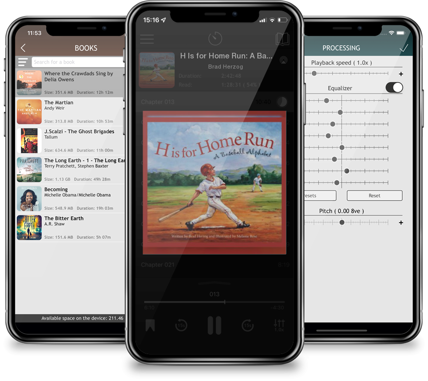 Listen H Is for Home Run: A Baseball Alphabet (Alphabet-Sports) by Brad Herzog in MP3 Audiobook Player for free