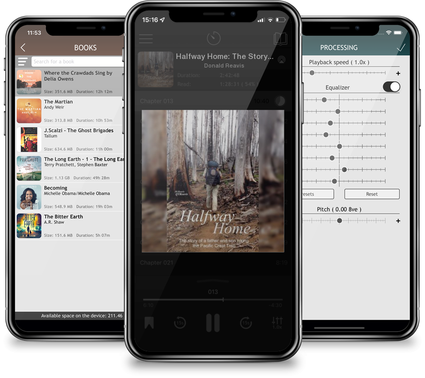 Audiobook Halfway Home: The Story of a Father and Son Hiking the Pacific Crest Trail by Donald Reavis