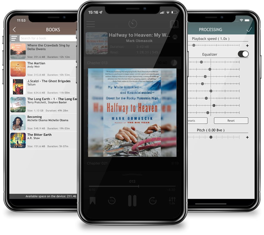 Audiobook Halfway to Heaven: My White-knuckled--and Knuckleheaded--Quest for the Rocky Mountain High by Mark Obmascik