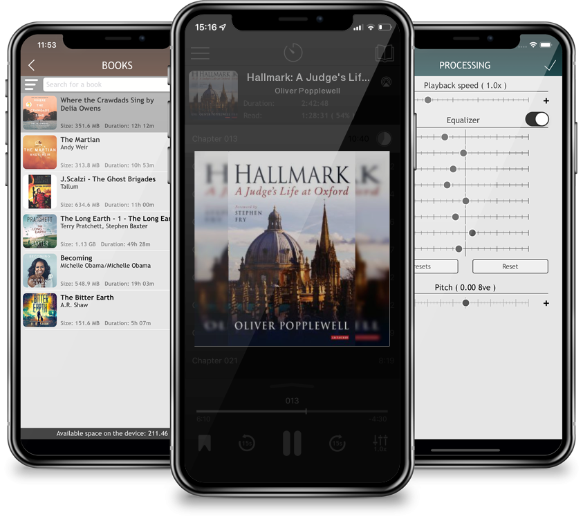 Listen Hallmark: A Judge's Life at Oxford by Oliver Popplewell in MP3 Audiobook Player for free
