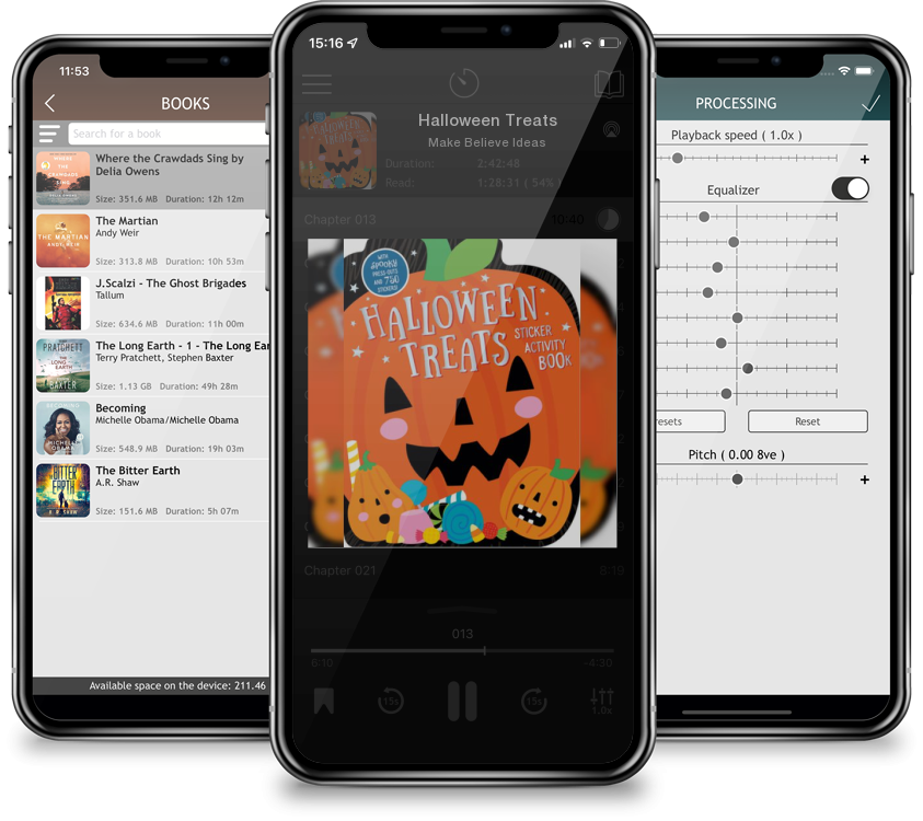 Listen Halloween Treats by Make Believe Ideas in MP3 Audiobook Player for free