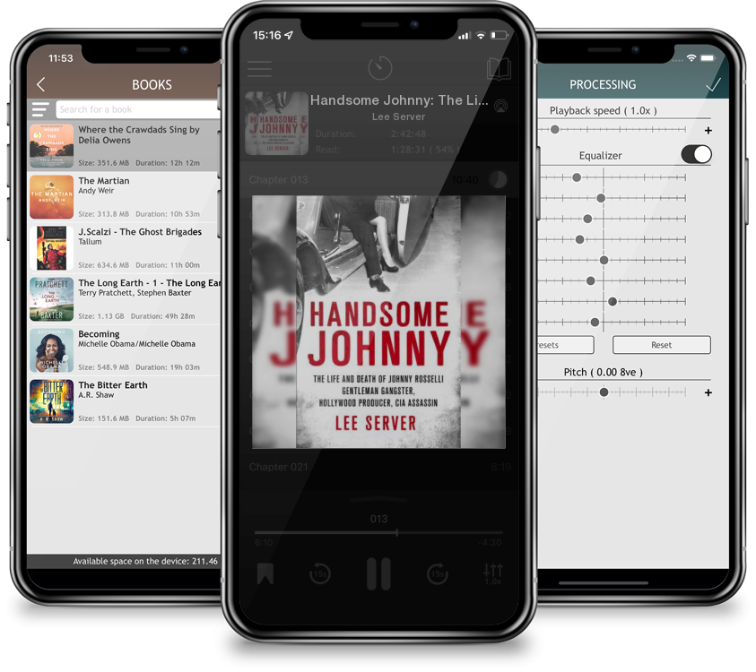 Audiobook Handsome Johnny: The Life and Death of Johnny Rosselli: Gentleman Gangster, Hollywood Producer, CIA Assassin by Lee Server