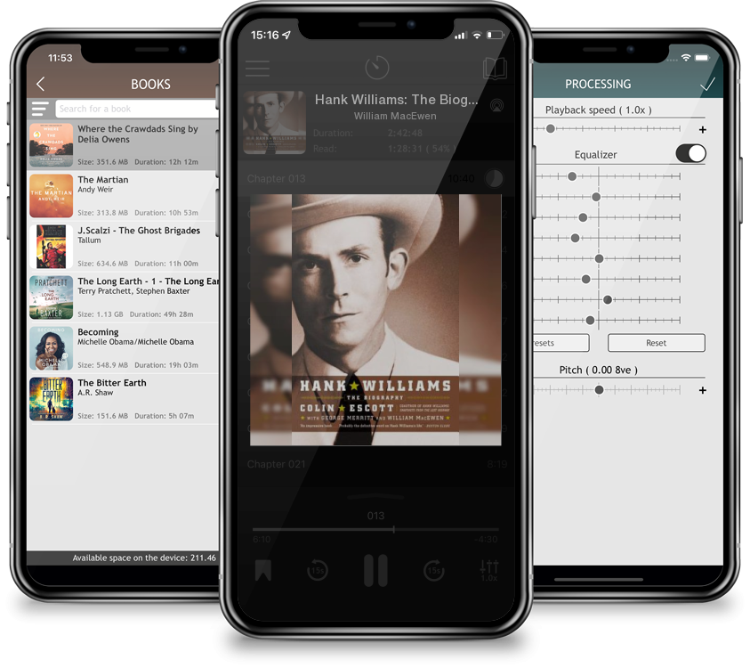 Listen Hank Williams: The Biography by William MacEwen in MP3 Audiobook Player for free