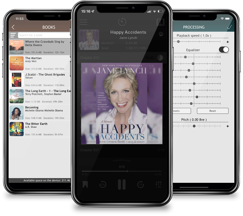 Listen Happy Accidents by Jane Lynch in MP3 Audiobook Player for free
