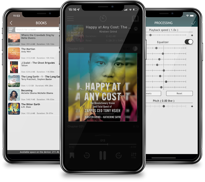Audiobook Happy at Any Cost: The Revolutionary Vision and Fatal Quest of Zappos CEO Tony Hsieh by Kirsten Grind