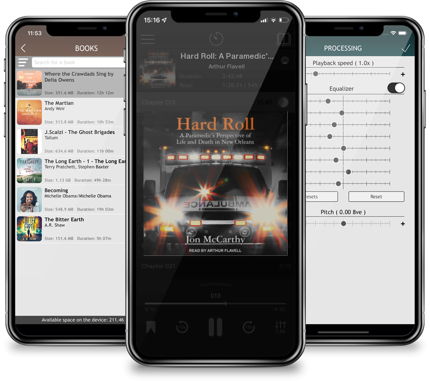 Audiobook Hard Roll: A Paramedic\'s Perspective of Life and Death in New Orleans (MP3 CD) by Arthur Flavell