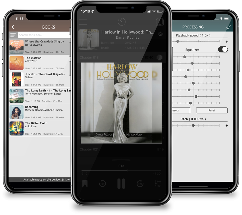 Audiobook Harlow in Hollywood: The Blonde Bombshell in the Glamour Capital, 1928-1937 by Darrell Rooney