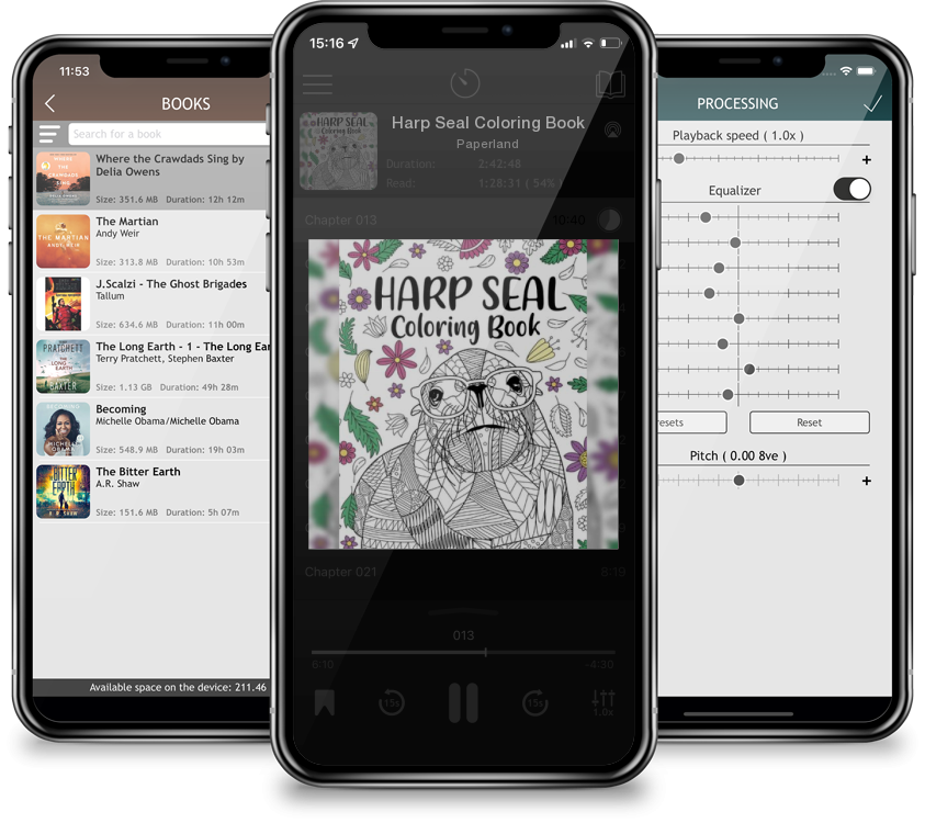 Audiobook Harp Seal Coloring Book by Paperland
