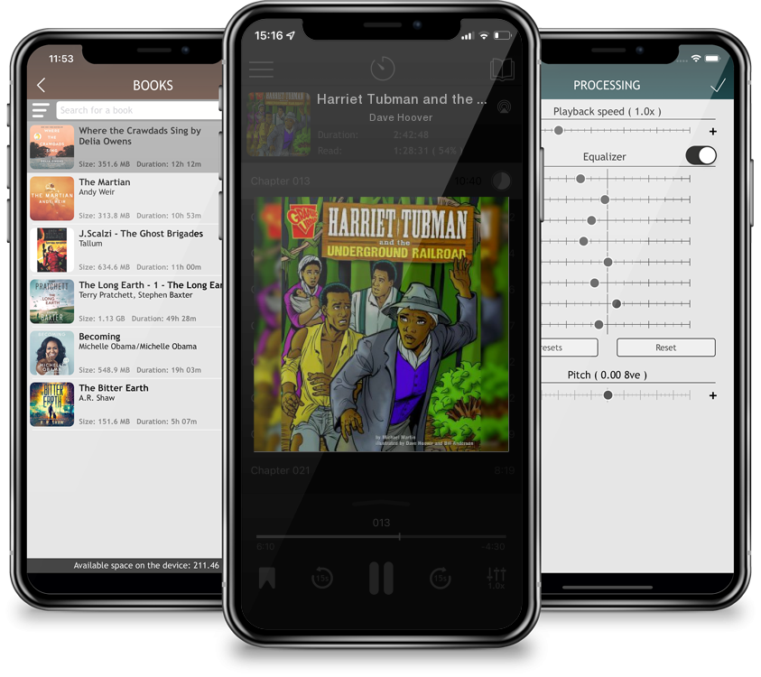 Audiobook Harriet Tubman and the Underground Railroad (Graphic History) by Dave Hoover