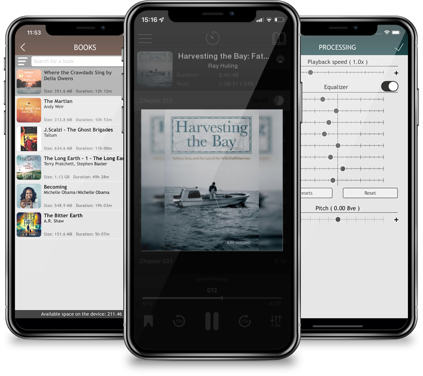 Audiobook Harvesting the Bay: Fathers, Sons and the Last of the Wild Shellfishermen by Ray Huling