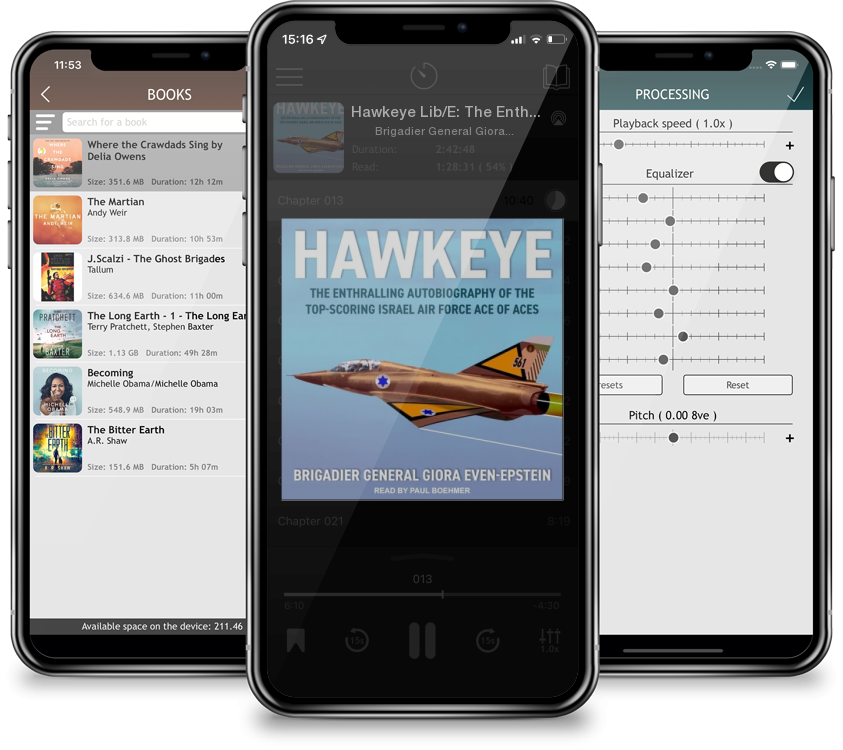 Audiobook Hawkeye Lib/E: The Enthralling Autobiography of the Top-Scoring Israel Air Force Ace of Aces (Compact Disc) by Brigadier General Giora Even-Epstein