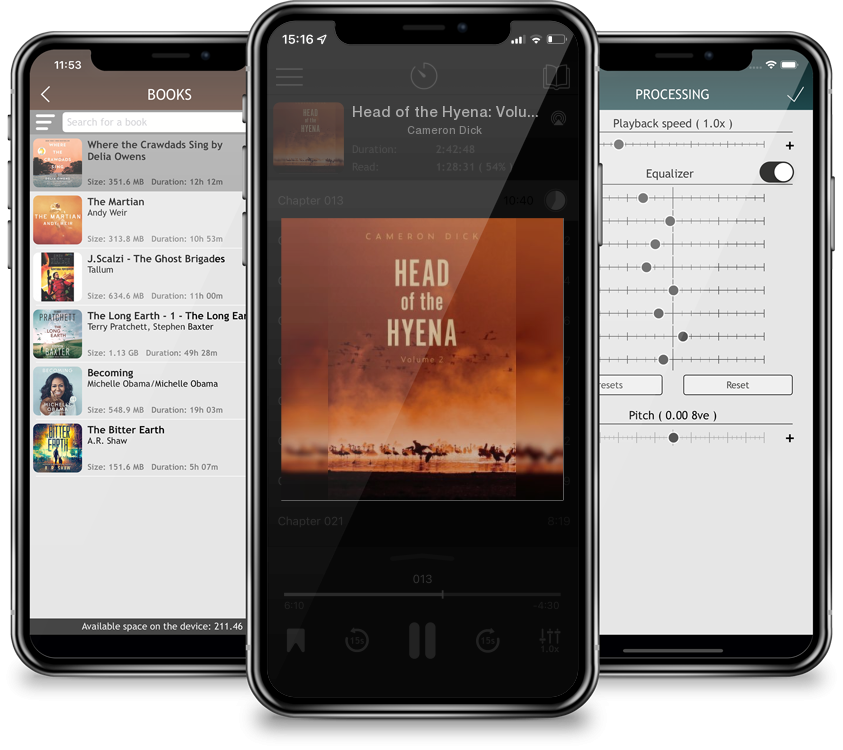 Audiobook Head of the Hyena: Volume 2 by Cameron Dick
