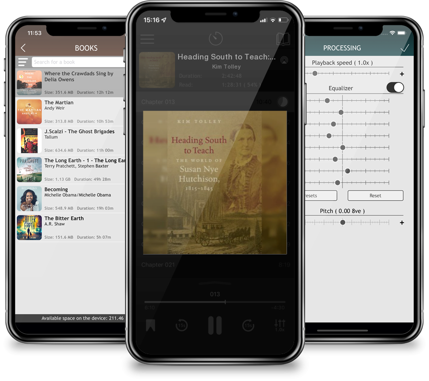 Audiobook Heading South to Teach: The World of Susan Nye Hutchison, 1815-1845 by Kim Tolley