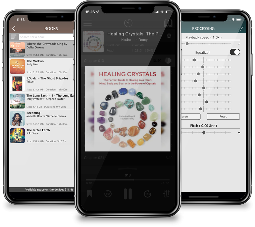 Audiobook Healing Crystals: The Perfect Guide to Healing Your Heart, Mind, Body, and Soul with the Power of Crystals by Nathaëlh Remy