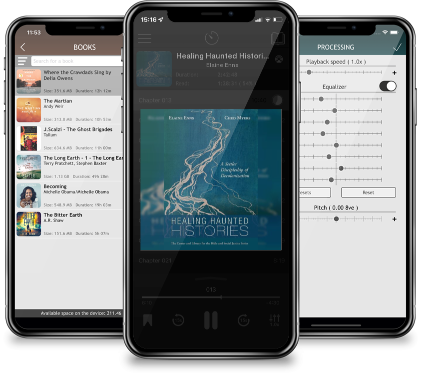 Audiobook Healing Haunted Histories: A Settler Discipleship of Decolonization (Center and Library for the Bible and Social Justice) by Elaine Enns