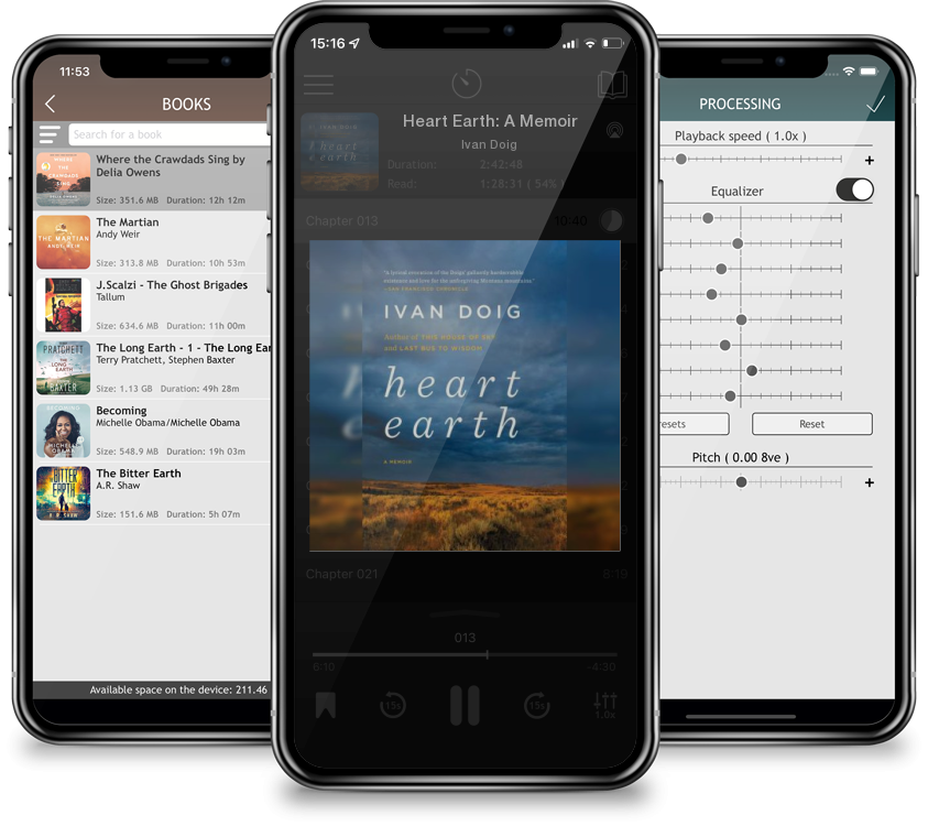 Audiobook Heart Earth: A Memoir by Ivan Doig
